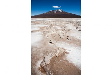 Advertising landscape photograph of a mountain in Bolivia