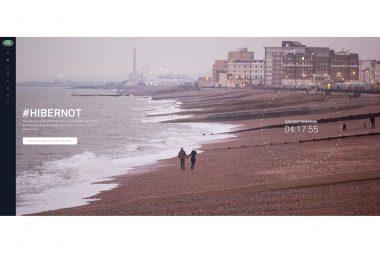 Lifestyle advertising photograph taken on Brighton Beach