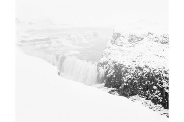 Waterfall and snow in Iceland from the project Form and Void II