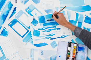 Photography of sketches of nolii production process