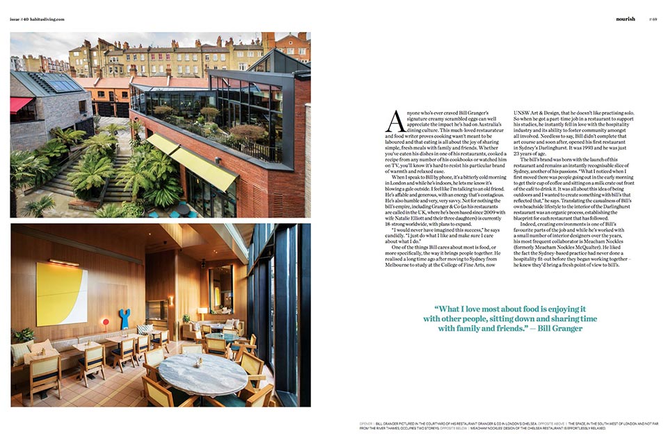 Pages from Lifestyle magazine Habitus Living. Images by Richard Boll of London. 