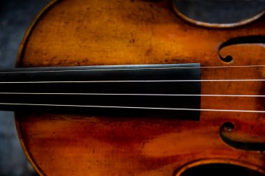 Detail of violins at J & A Beare Ltd by Richard Boll Photography