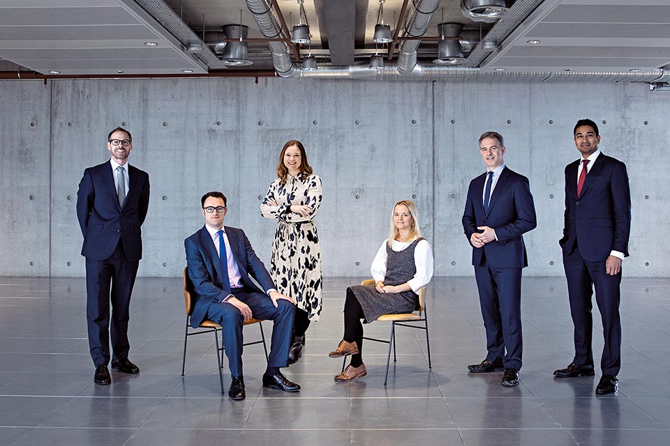 Group Corporate Portrait for Derwent annual report by London photographer Richard Boll