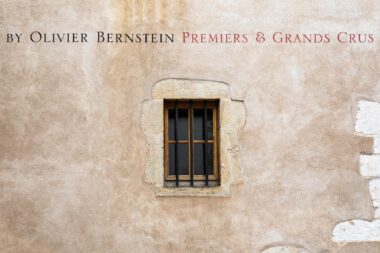 The outside wall of the winery in beaune france