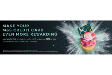 Credit card ad from the website of M&S