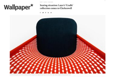 Cradle chair by Layer Design for Wallpaper Magazine