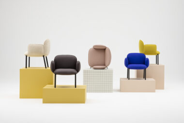 The range of Plum chairs designed by Mark Gabbertas