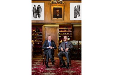 A portrait of william lobb and jonathan lobb of the shoemaker john lobb by richard boll