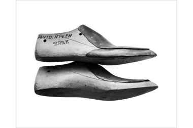 Fine art photography of the wooden shoe lasts of David Niven by Richard Boll