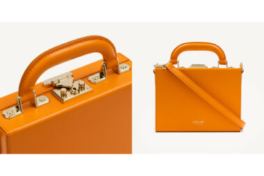 Two product photographs of the House of Swaine Bond Girl bag.