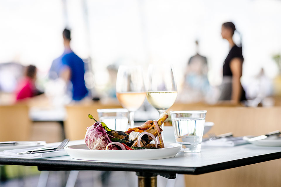 Food photography at the OXO Tower restaurant in London by Richard Boll.