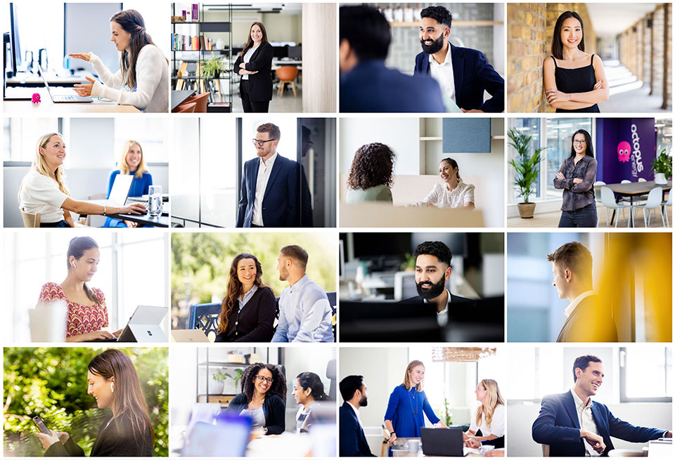 Compilation of corporate photography examples taken by Richard Boll.