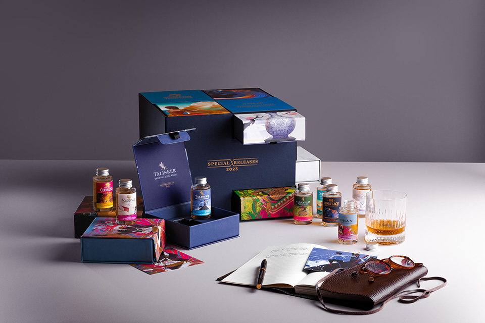 Whisky presentation box photographed for Precious media and Diageo in Jet Studios in London.