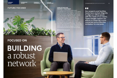 Tearsheet from a Rathbones annual report photographed by Richard Boll.