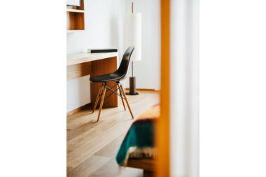 Interior of a hotel room photographed by London lifestyle photographer Richard Boll.