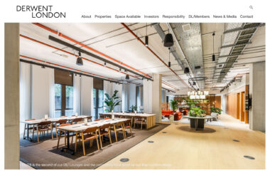 Interior corporate photography produced by Richard Boll Photography for Derwent London.