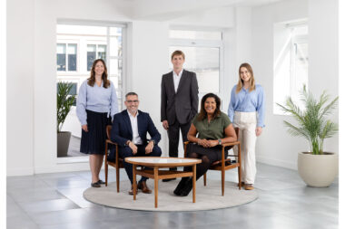 A team portrait taken by London corporate photographer Richard Boll.